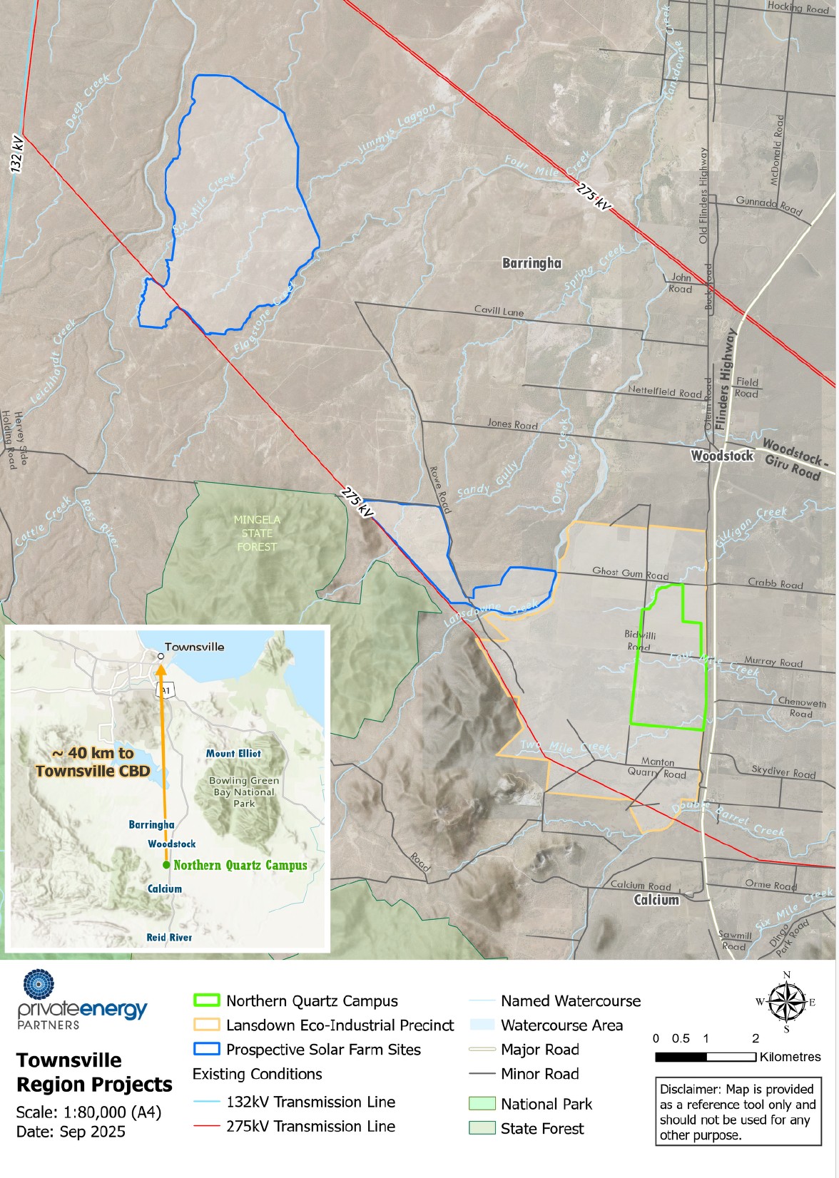 Map of townsville projects